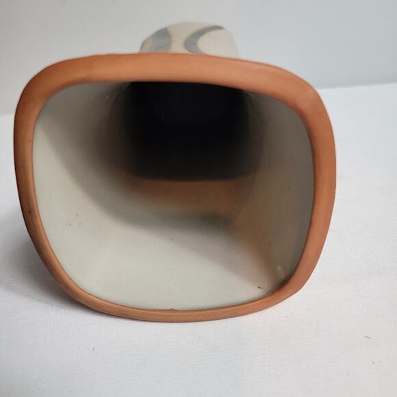 Studio Pottery Vase Signed Dam's Original Tan Brown - Picture 5 of 11
